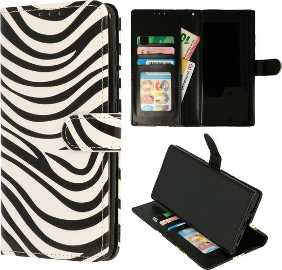 OPPO A16 Hoesje - Zebra - Print Bookcase