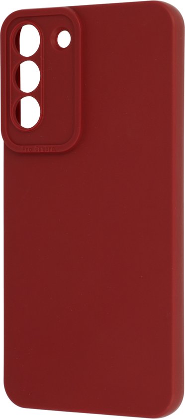 Samsung Galaxy S22 Plus Hoesje - Bordeaux - Siliconen Camera Bescherming Back Cover