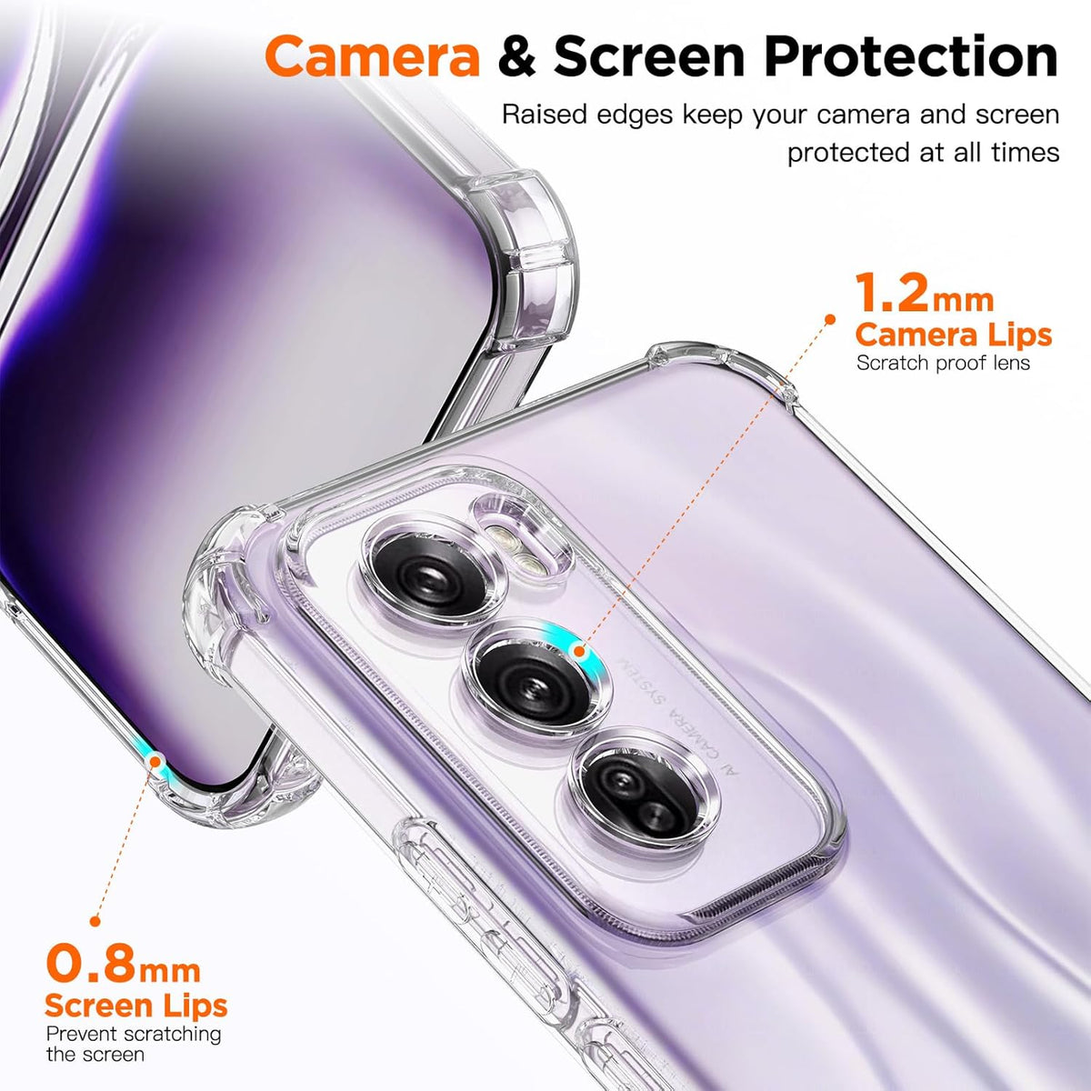 OPPO Reno12 Pro Hoesje - Transparant - Anti-Shock Back Cover