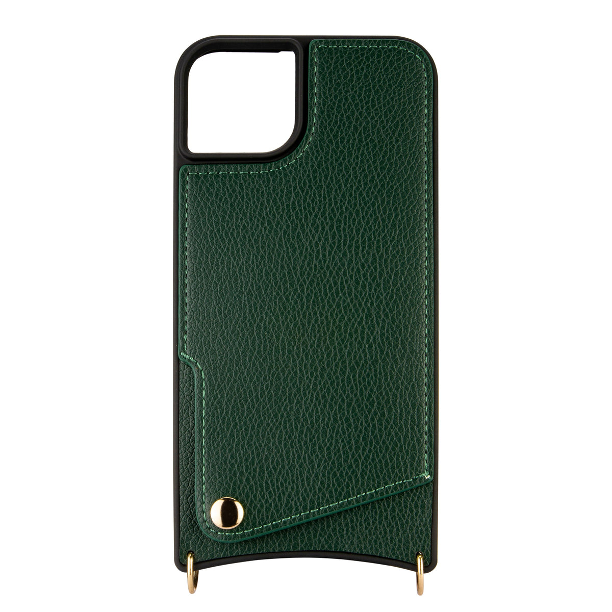 Apple iPhone 15 Plus Case - Green - Back Cover with Wrist Band and Phone Band