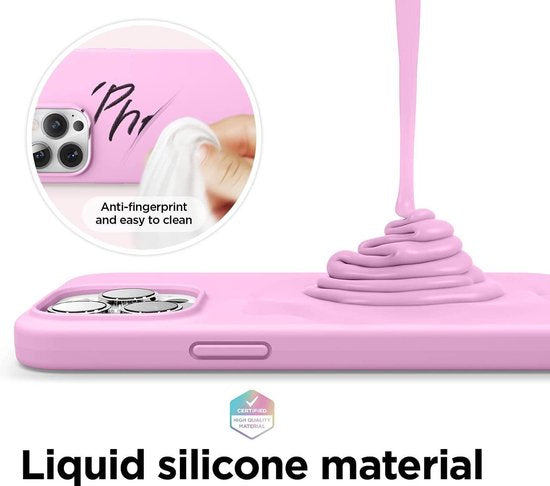 Apple iPhone 13 Pro Case - Pink - Silicone Back Cover