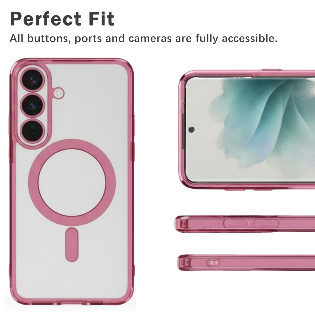 Samsung Galaxy S26 Plus Hülle - Roségold - Silikon MagSafe Backcover