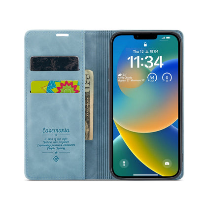 Apple iPhone 15 Hoesje - Aqua Blue - Dunne Bookcase