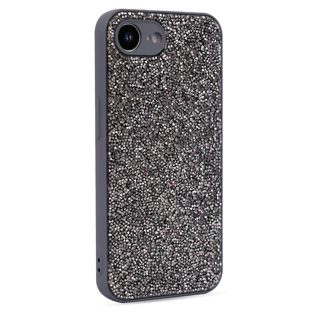Apple iPhone 17e Hoesje - Grijs - Diamant Glitter Back Cover
