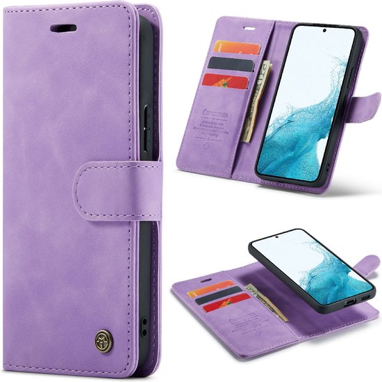 Samsung Galaxy A04s Hoesje - Bright Lila - 2 in 1 Bookcase