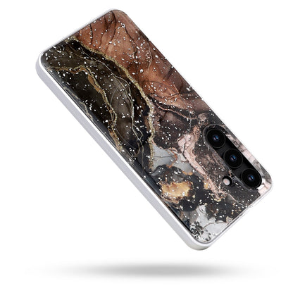 Samsung Galaxy S25 Case - Black - Marble MagSafe Back Cover