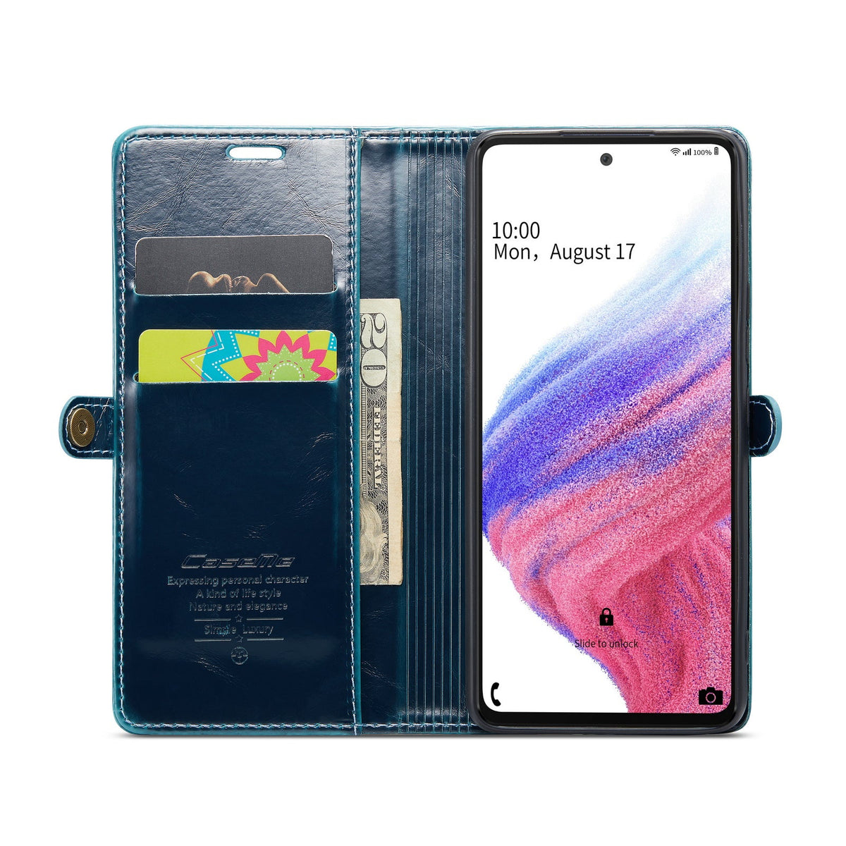 Samsung Galaxy A53 5G Hoesje - Emerald Green - Dunne Bookcase