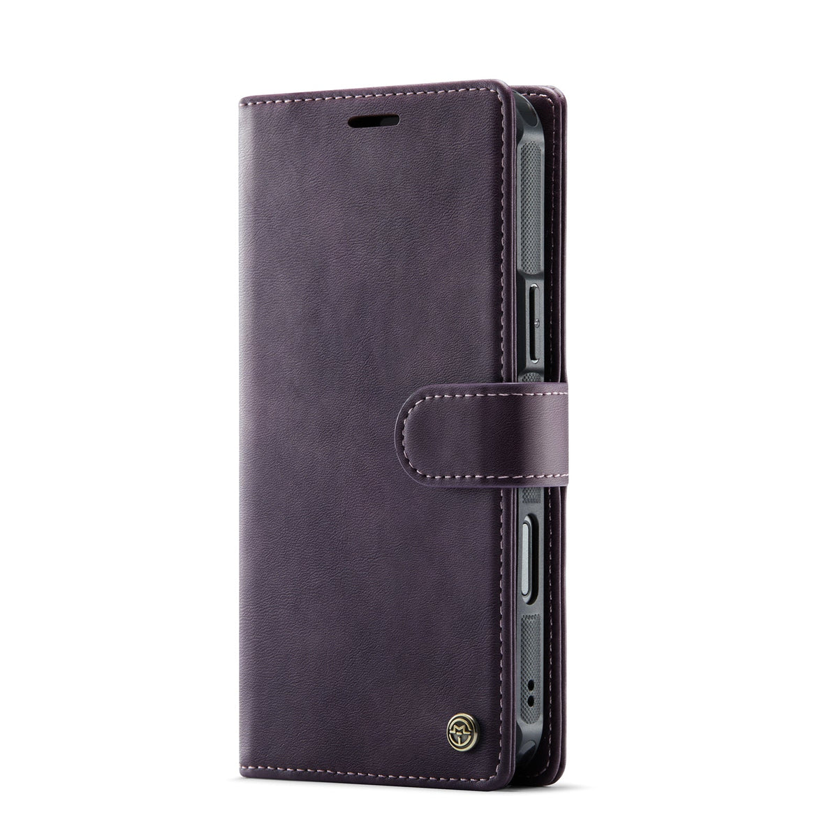 Apple iPhone 18 Pro Hoesje - Dark Purple - Luxe 2 in 1 MagSafe Bookcase