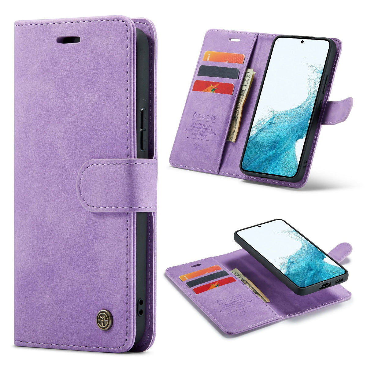 Samsung Galaxy A33 5G Hoesje - Bright Lila - 2 in 1 Bookcase