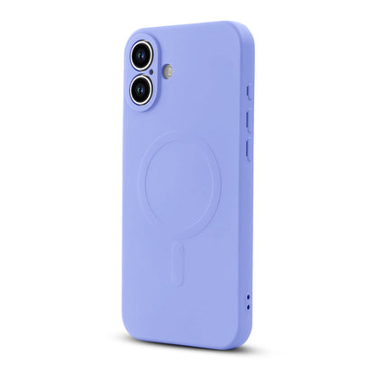 Apple iPhone 16 Plus Case - Purple - Liquid Silicone MagSafe Back Cover with Magnetic Ring