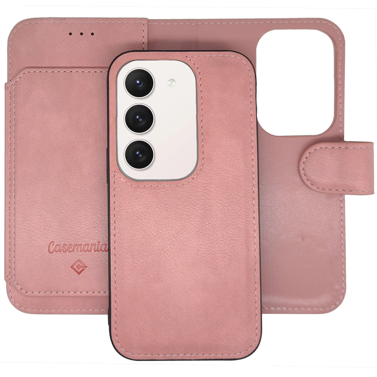 Étui pour Samsung Galaxy A15 5G - Rose - Étui portefeuille 2 en 1 avec 10 compartiments pour cartes