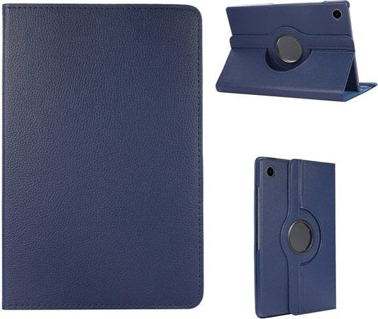 Samsung Galaxy Tab A8 2021 Tablethoes - Donker Blauw - Draaibare Bookcase