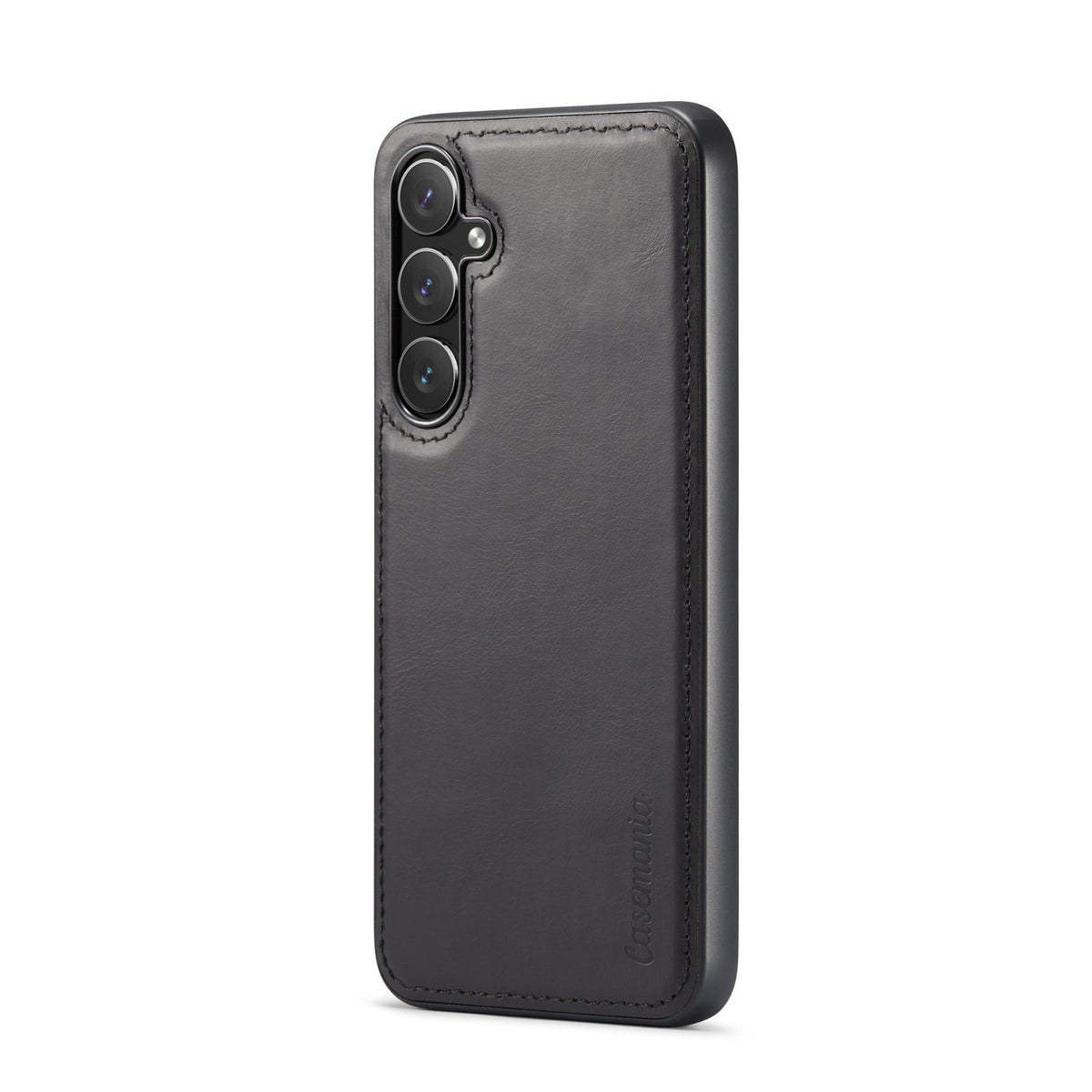 Samsung Galaxy A55 Hoesje - Charcoal Gray - Echt Leren 2 in 1 Bookcase