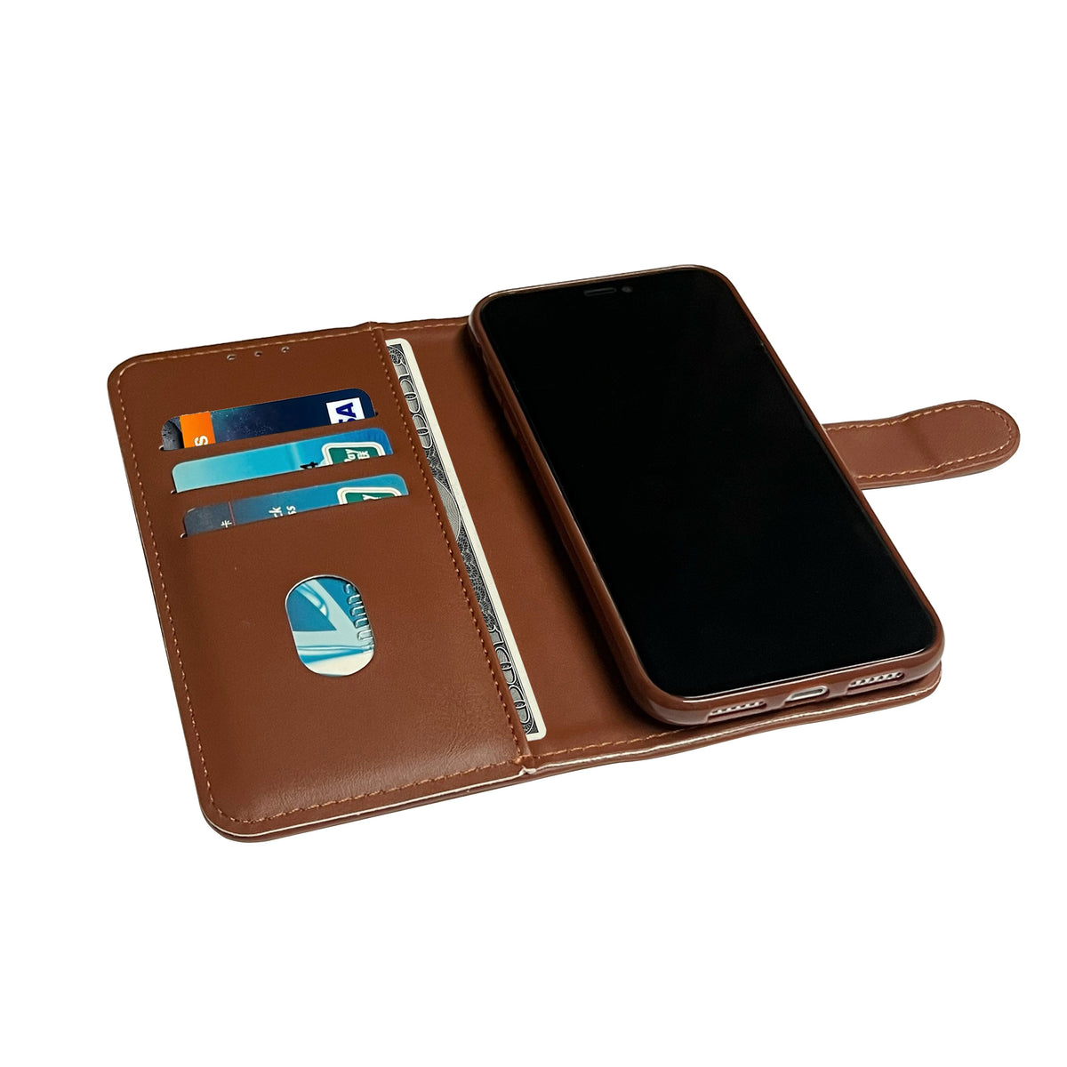 Samsung Galaxy S23 FE Hoesje - Bruin - Bookcase