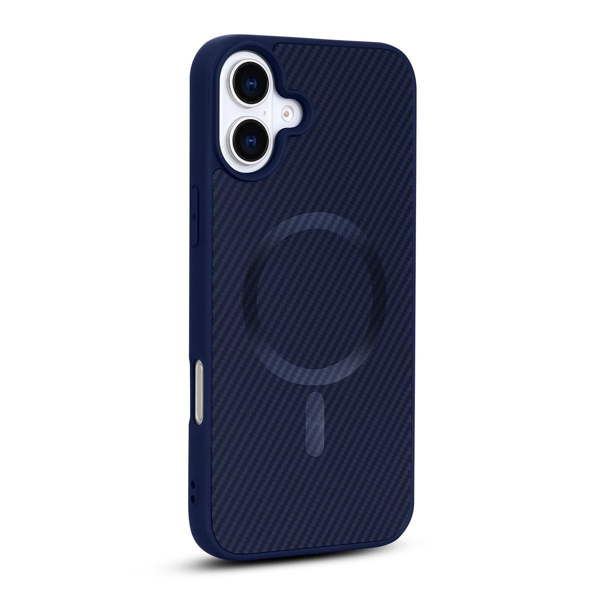 Apple iPhone 16 Plus Hülle - Blau - Carbon-MagSafe-Backcover