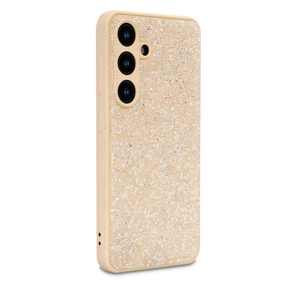 Samsung Galaxy A37 Hoesje - Goud - Diamant Glitter Back Cover