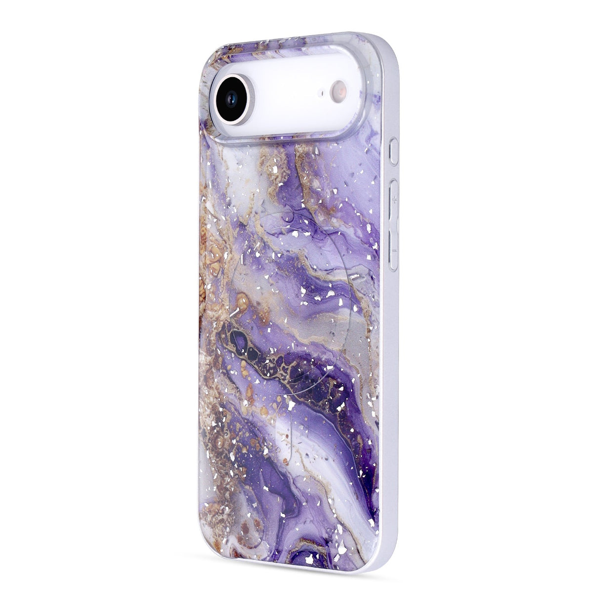 Apple iPhone Air Case - Purple - Marble Glitter MagSafe Back Cover