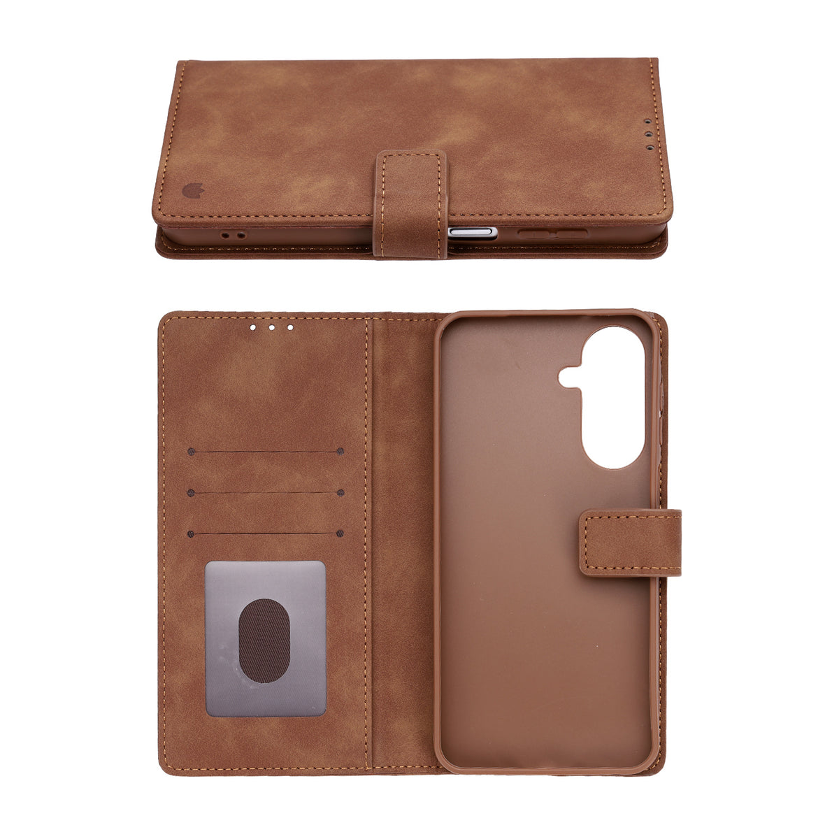 Samsung Galaxy A18 / A17 Hoesje - Sienna Brown - Portemonnee Bookcase