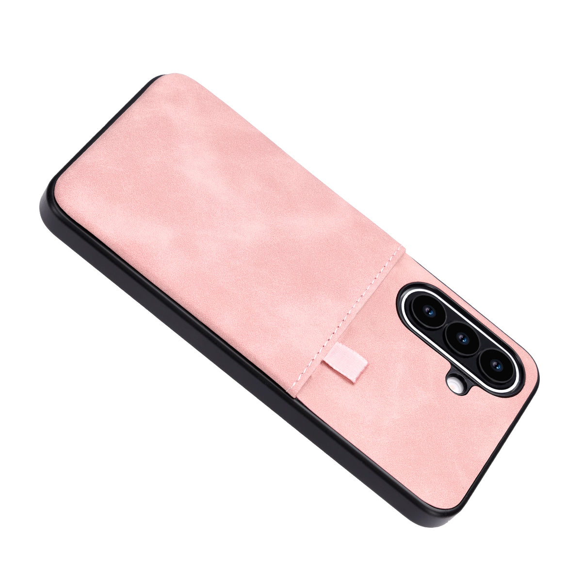 Samsung Galaxy S26 FE Hoesje - Pale Pink - Kunstleren Back Cover met Pull-Tab Pasjeshouder