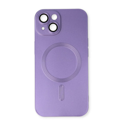 iPhone 15 Hoesje - Paars - Matte Siliconen MagSafe Back Cover