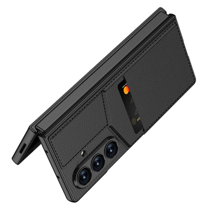 Samsung Galaxy Z Fold8 Ultra Hoesje - Wit - Portemonnee Cover met Ingebouwde Screenprotector en Kickstand
