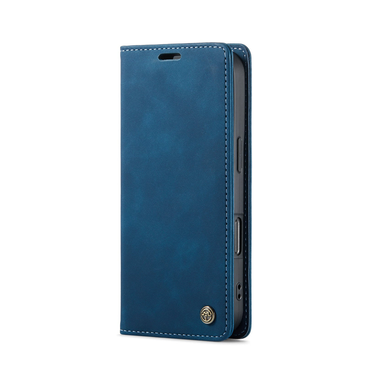 iPhone 16 Pro Hoesje - Navy Blue - Dunne Bookcase