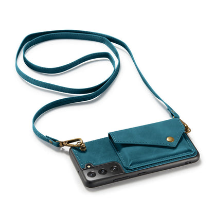 Samsung Galaxy S22 Plus Hoesje - Emerald Green - Luxe Back Cover met Telefoonkoord