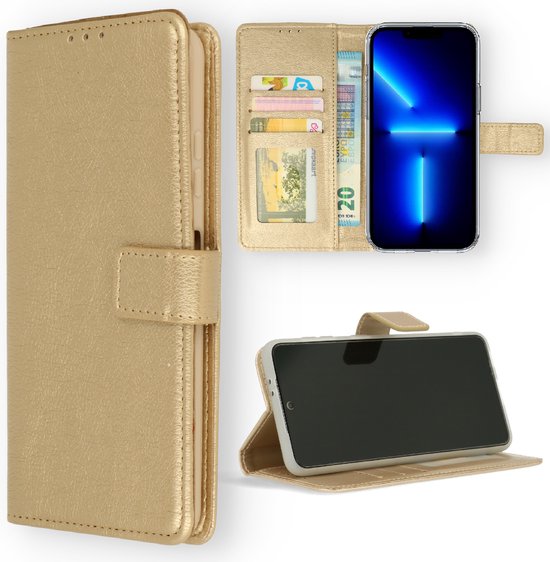 Apple iPhone 14 Pro Hoesje - Goud - Bookcase