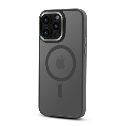 Apple iPhone 14 Pro Max Hoesje - Grijs - Bumper MagSafe Back Cover