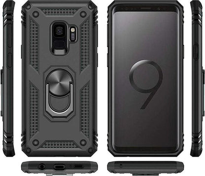 Samsung Galaxy S9 Case - Armour Kickstand - Black Back Cover