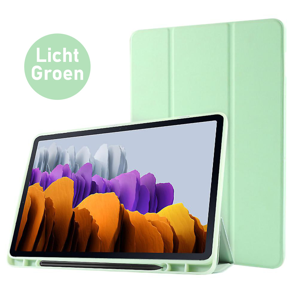 Samsung Galaxy Tab S8+ Tablethoes - Licht Groen - Smart Cover