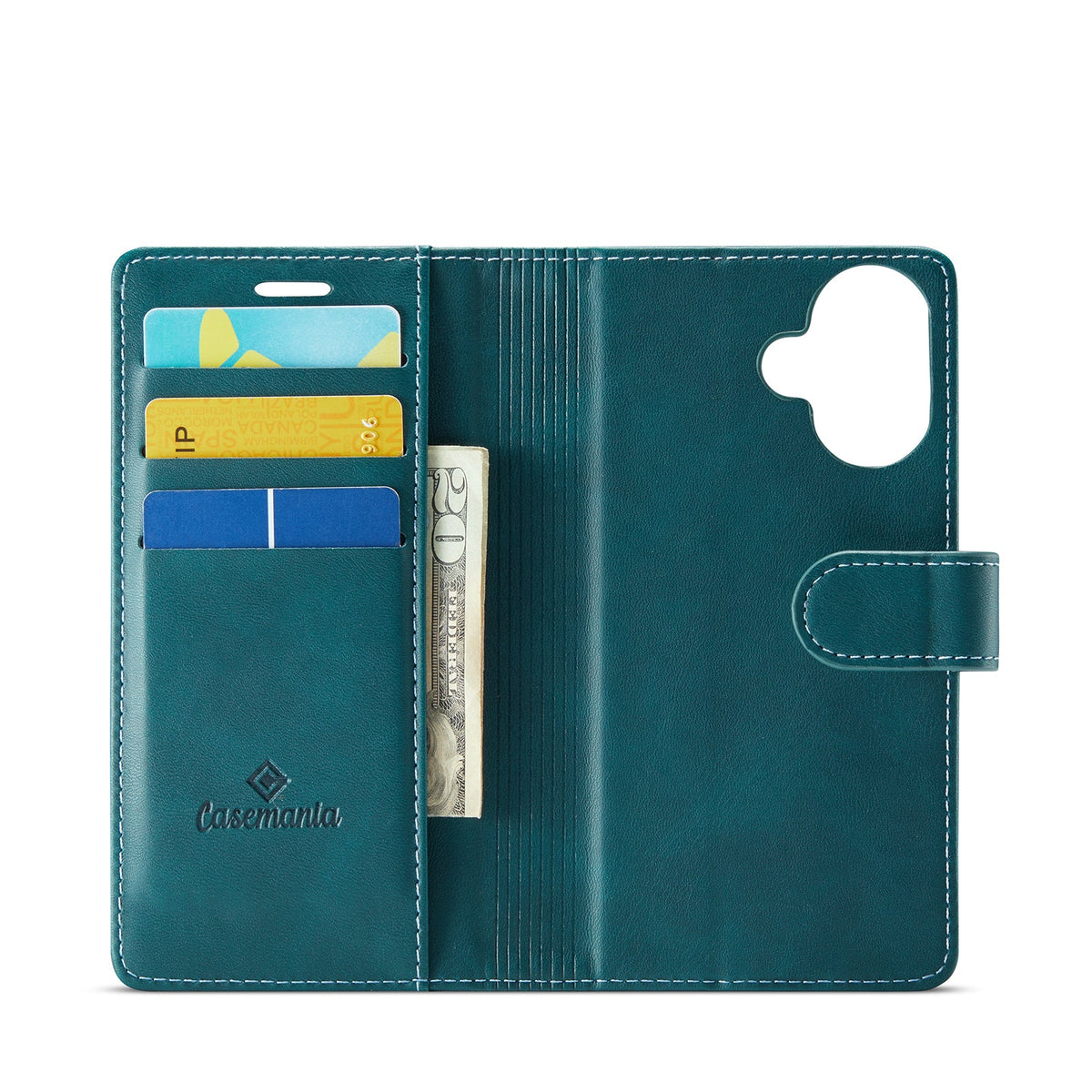 Apple iPhone 17 Hoesje - Emerald Green - Luxe 2 in 1 MagSafe Bookcase