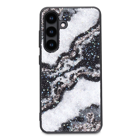 Samsung Galaxy A53 Hoesje - Zwart - Diamant Marmer Glitter Back Cover