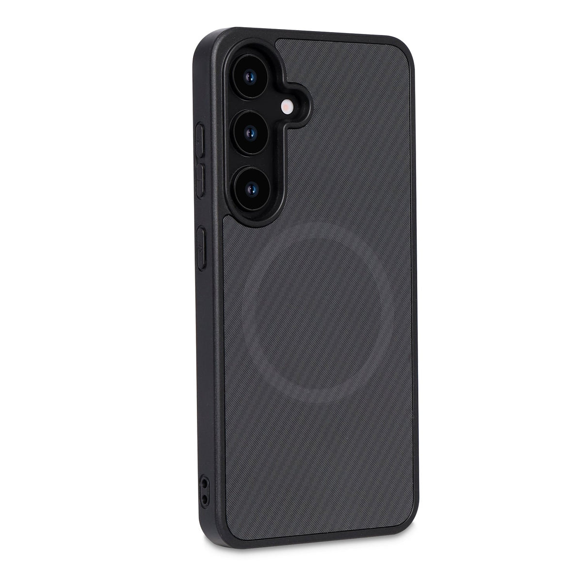 Samsung Galaxy S24 Plus Hoesje - Zwart - Carbon MagSafe Back Cover