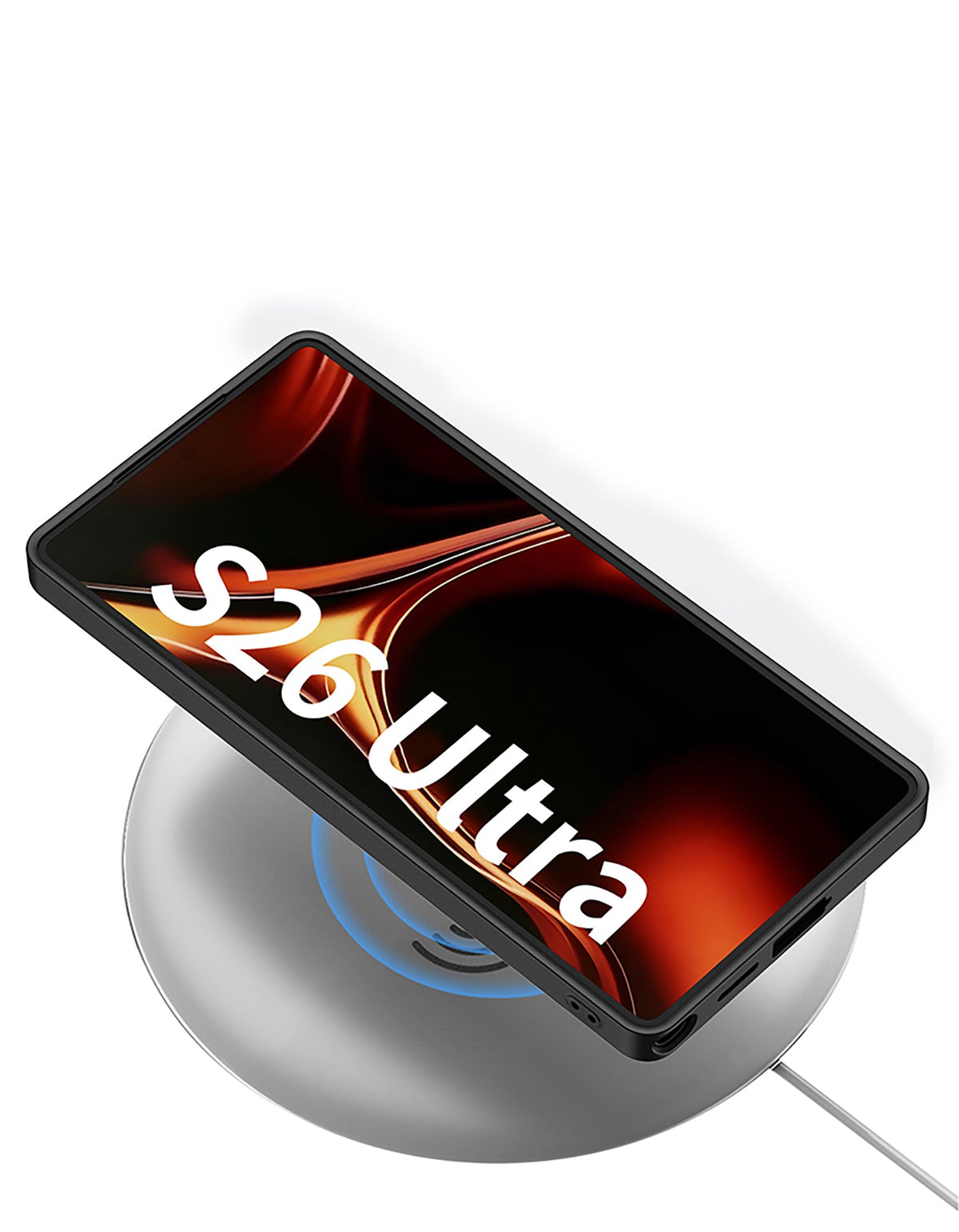 Samsung Galaxy S26 Ultra Hoesje - Oranje - Ring Kickstand Back Cover