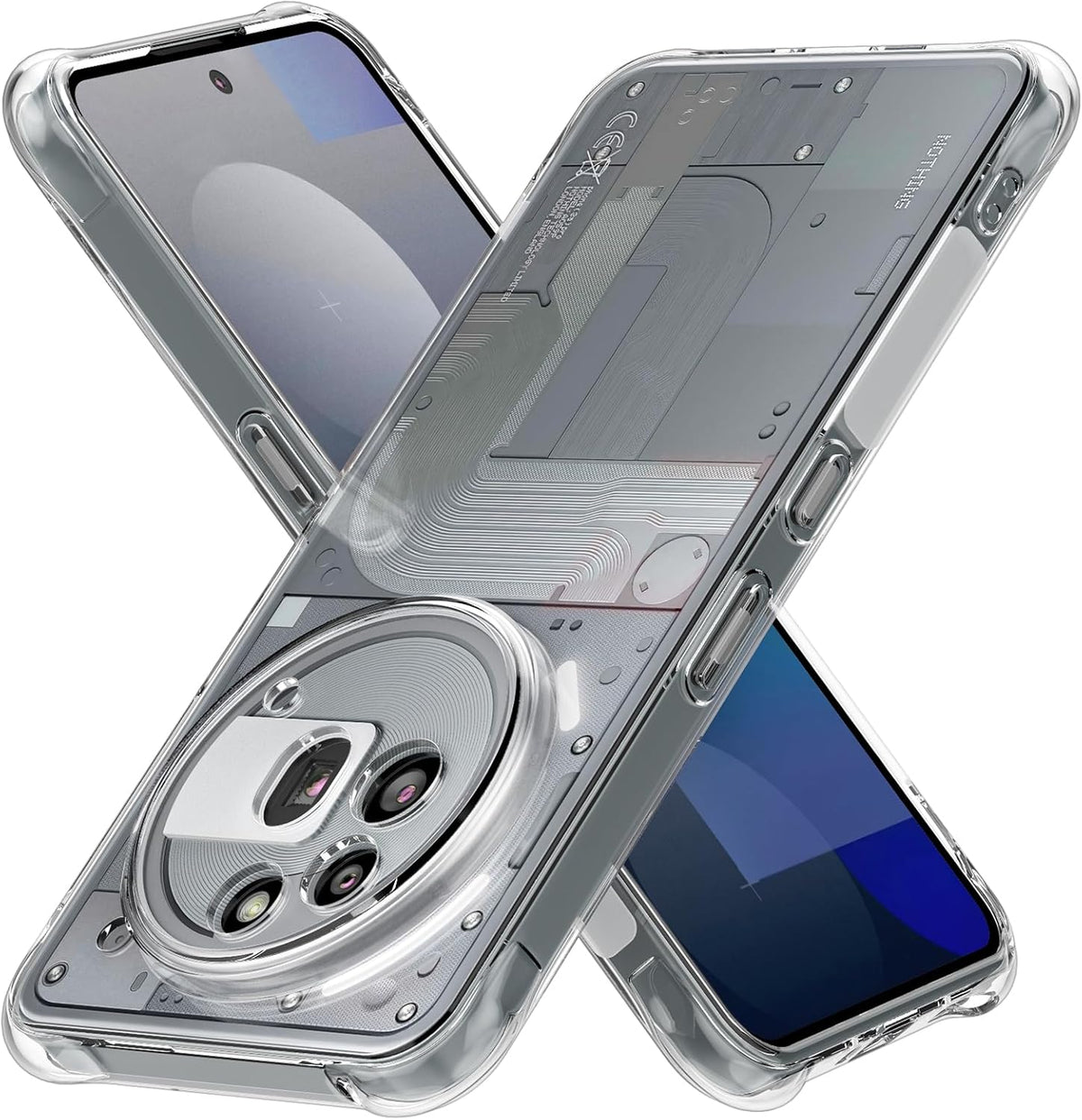 Nothing Phone 3a Pro Hoesje - Transparant - Anti-Shock Back Cover