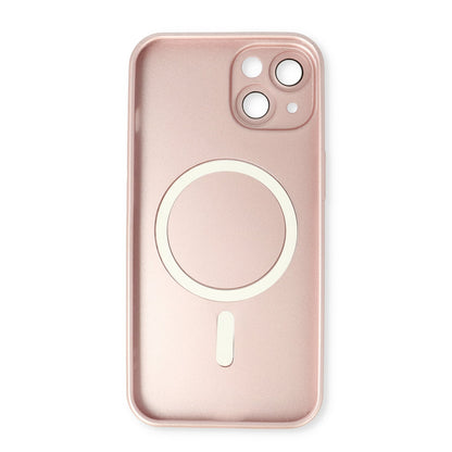 Apple iPhone 15 Hoesje - Roze - Matte Siliconen MagSafe Back Cover