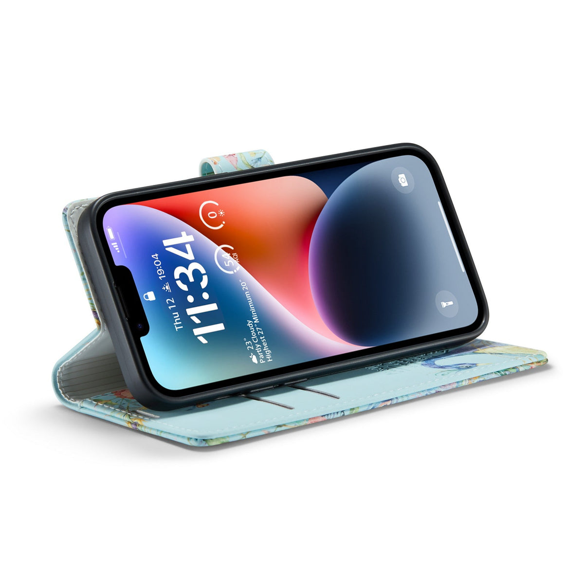 iPhone 14 Plus Hoesje - Pauw Print - Bookcase met Print