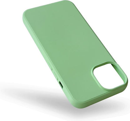 Apple iPhone 14 Case - Green - Microfiber Silicone Back Cover