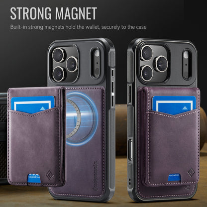 Apple iPhone 17 Pro Case - Dark Purple - MagSafe Back Cover with Card Holder