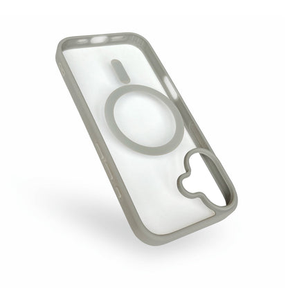 Apple iPhone 17 Case - Grey - Bumper MagSafe Back Cover