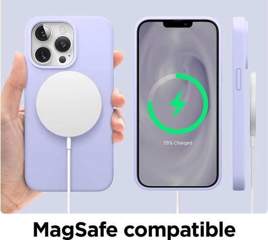 Apple iPhone 13 Pro Hoesje - Paars - Siliconen Back Cover