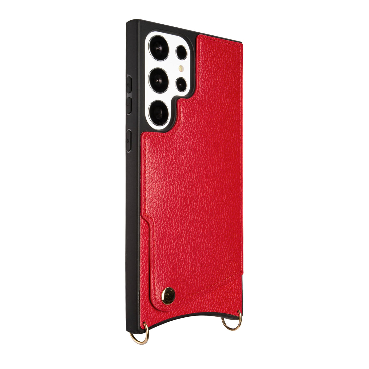 Samsung Galaxy S23 Ultra Hoesje - Bandje - Rood Back Cover