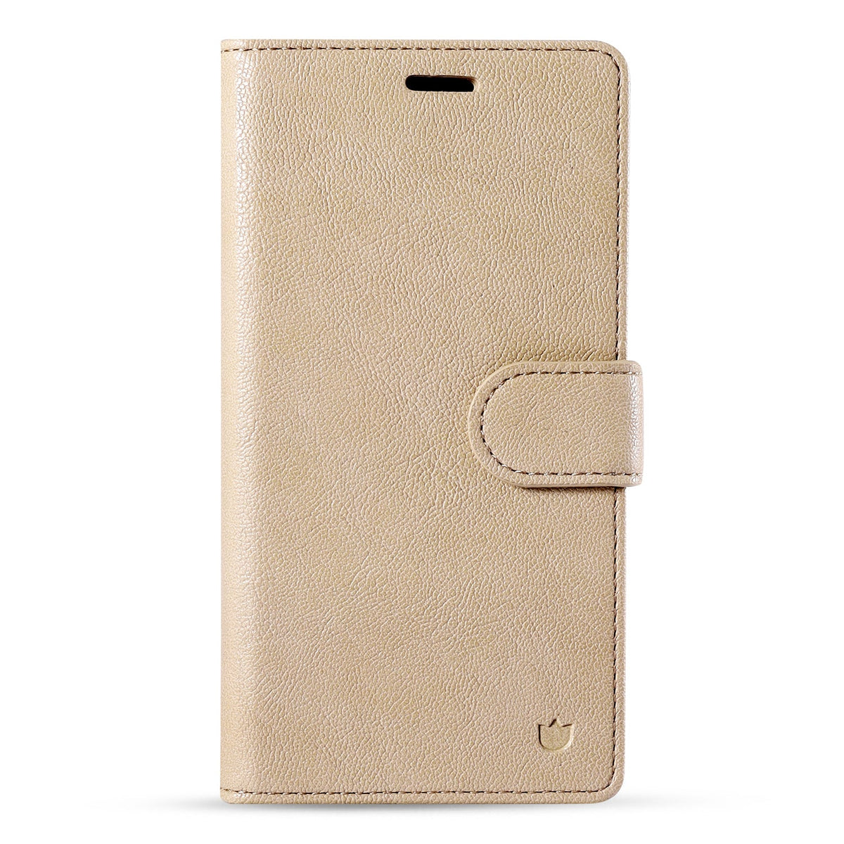 Apple iPhone 18 Pro Case - Soft Beige - 2-in-1 Leather-Look MagSafe Wallet Case