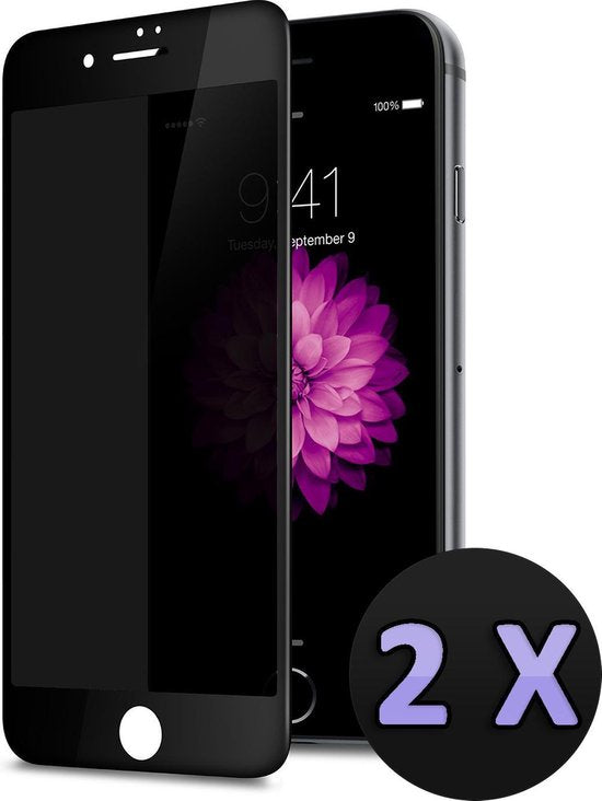 Apple iPhone SE (2020) Screenprotector - Full Cover Zwart - 2 Stuks