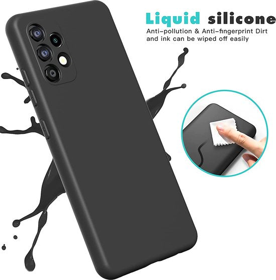Samsung Galaxy A13 4G und A13 5G Hülle - Schwarz - Silikon Back Cover