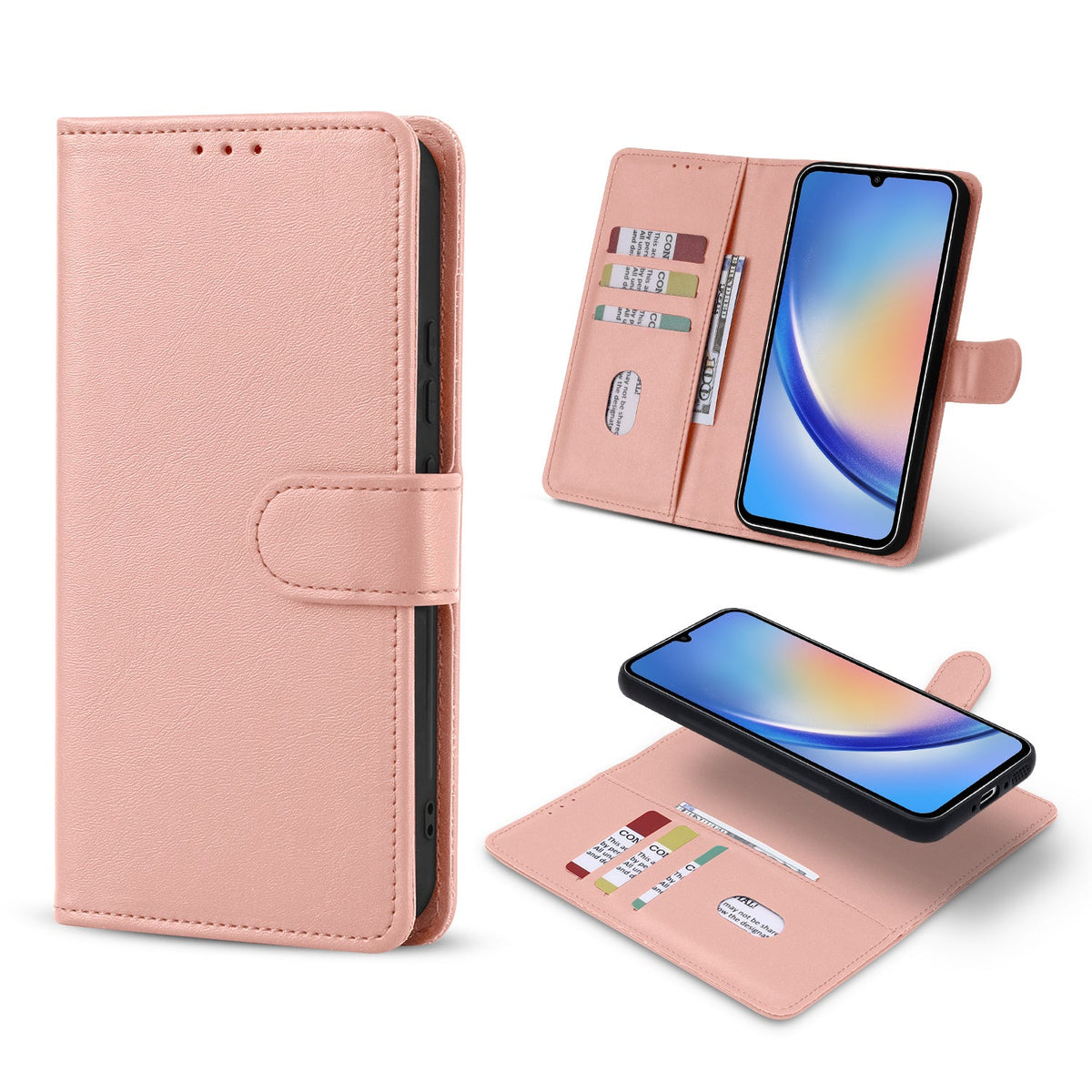 Samsung Galaxy A15 5G Hoesje - Roze - 2 in 1 Bookcase
