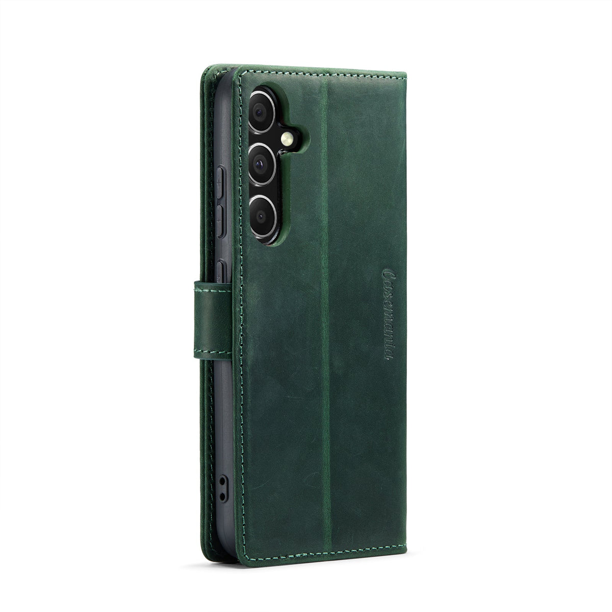 Samsung Galaxy S25 Plus Hoesje - Emerald Green - Echt Leren Bookcase