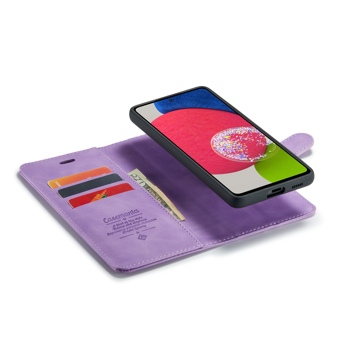 Samsung Galaxy A25 Hoesje - Bright Lila - 2 in 1 Bookcase