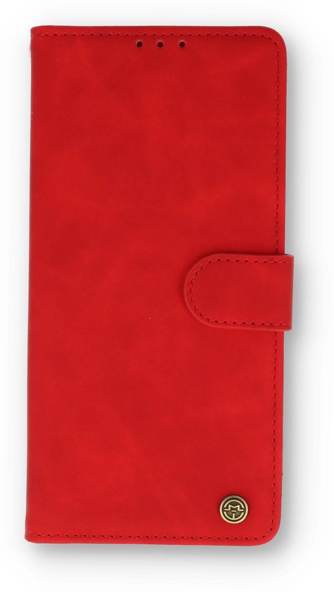 Étui pour Apple iPhone SE (2022) - Rouge Cramoisi - Étui Portefeuille de Luxe